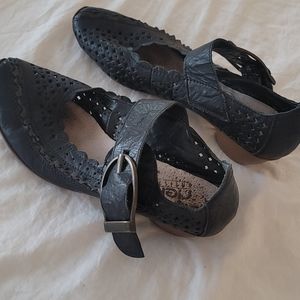 Rieker black leather shoes